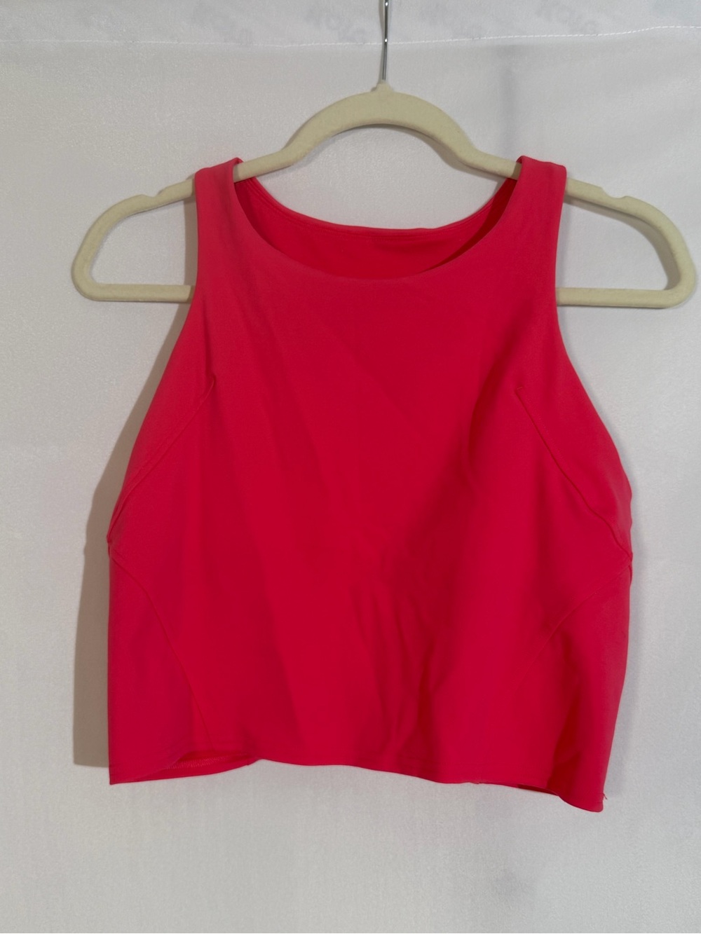 Lululemon Wunder Train Racerback Tank Sports Bra Size 12 Pink EUC